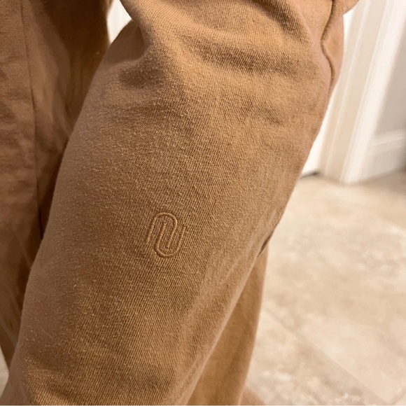 nuuds wideleg sweatpants and cropped sweatshirt set, cinnamon S - Picture 8 of 10